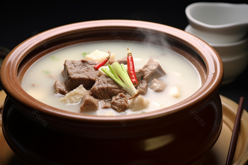 美味热气腾腾的排骨汤,高清,摄影图,摄影图片,图片大全,摄影图免费下载